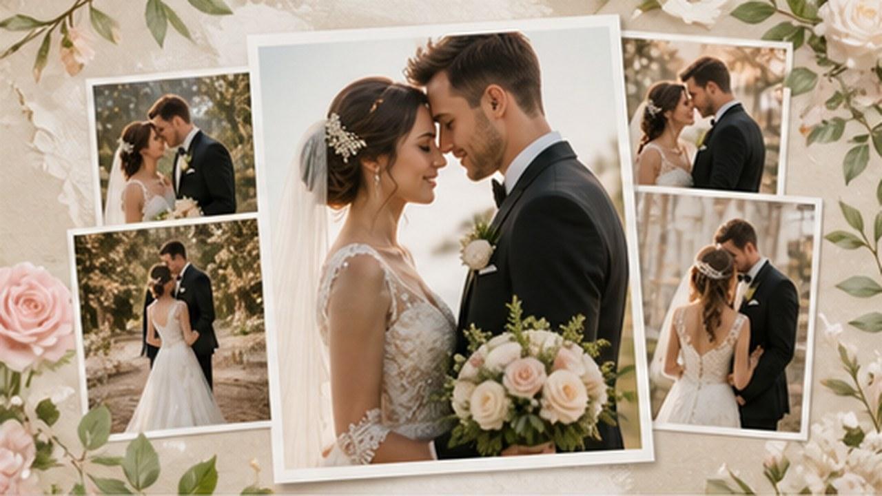 AI Wedding Photo Slideshow Maker risultato del prompt 1