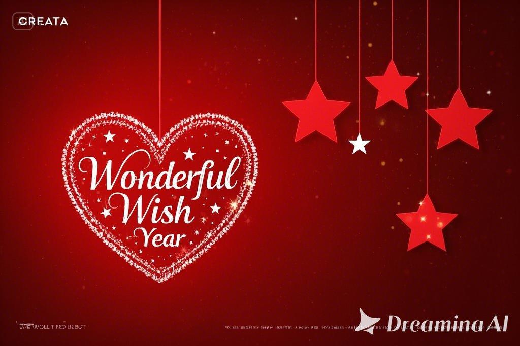 New year wish poster