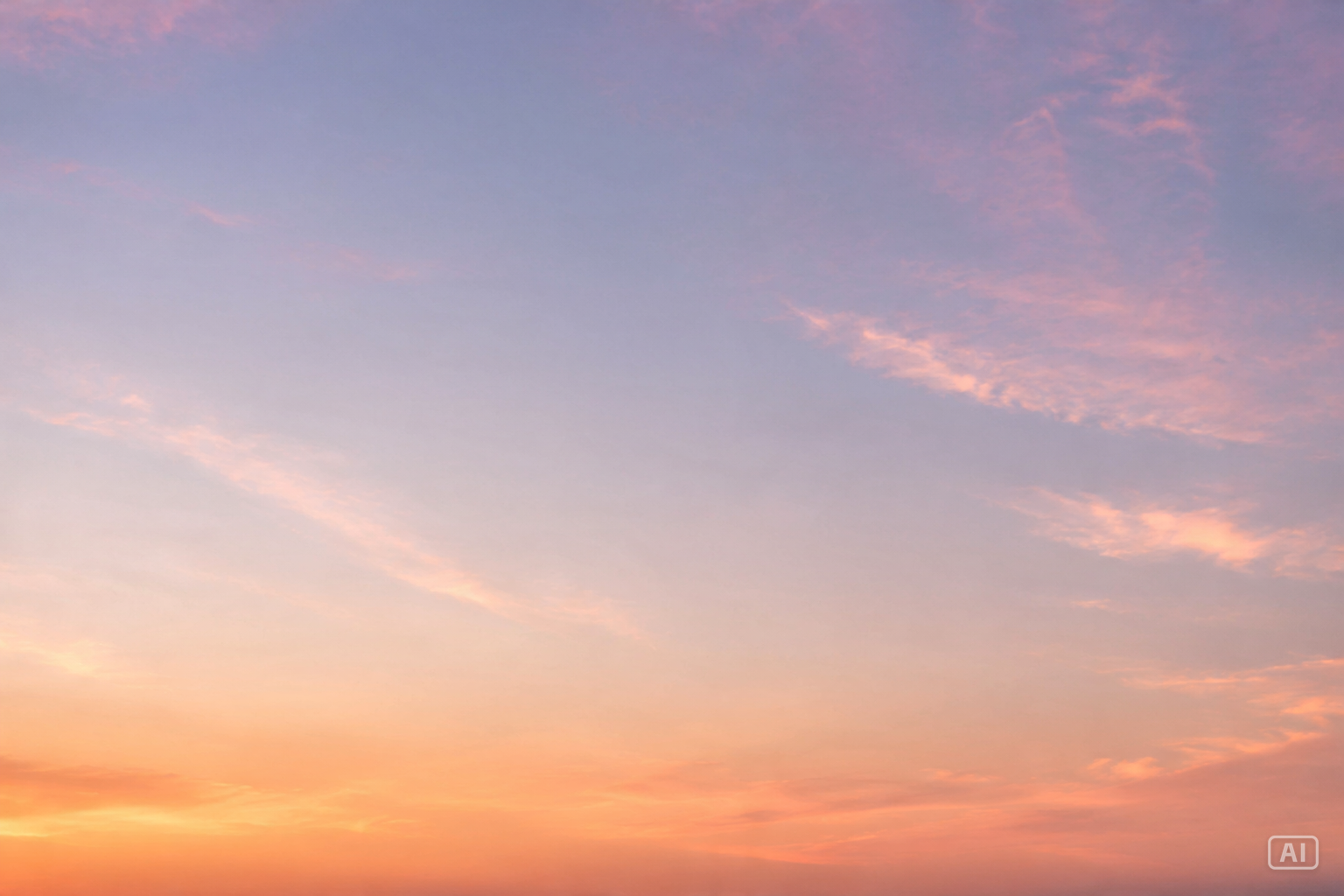 Pastel gradient sky good morning image generated by Pippit