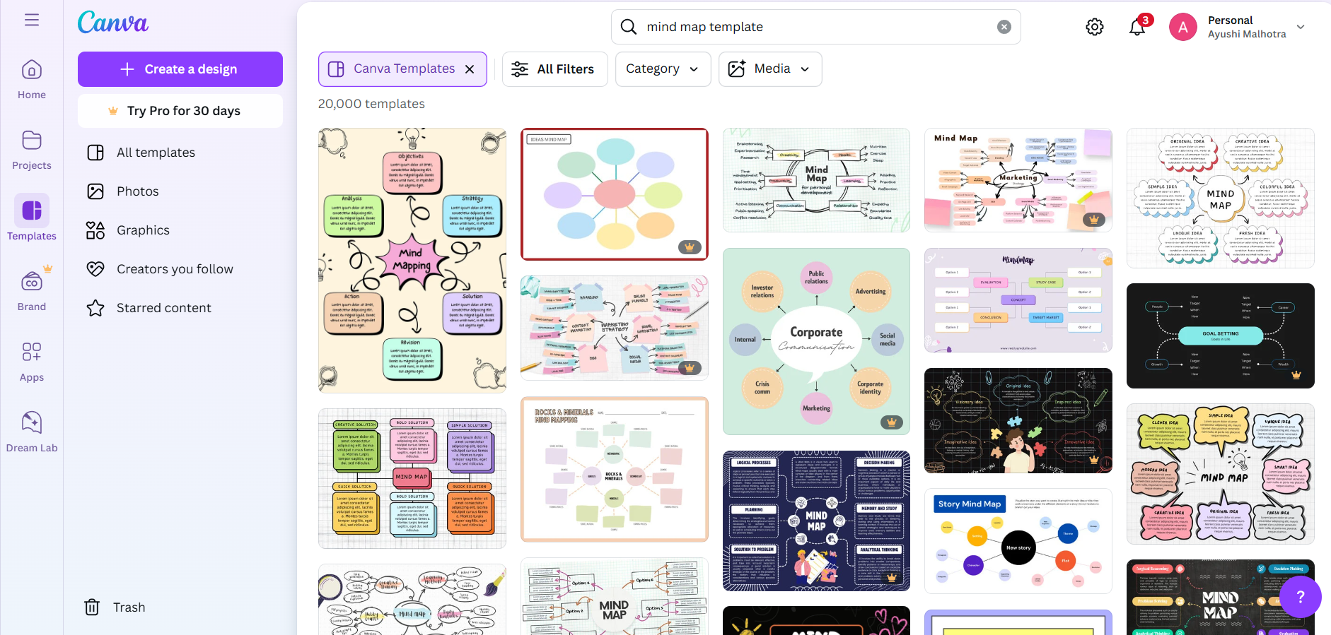 Canva: Mind-Map-Generator