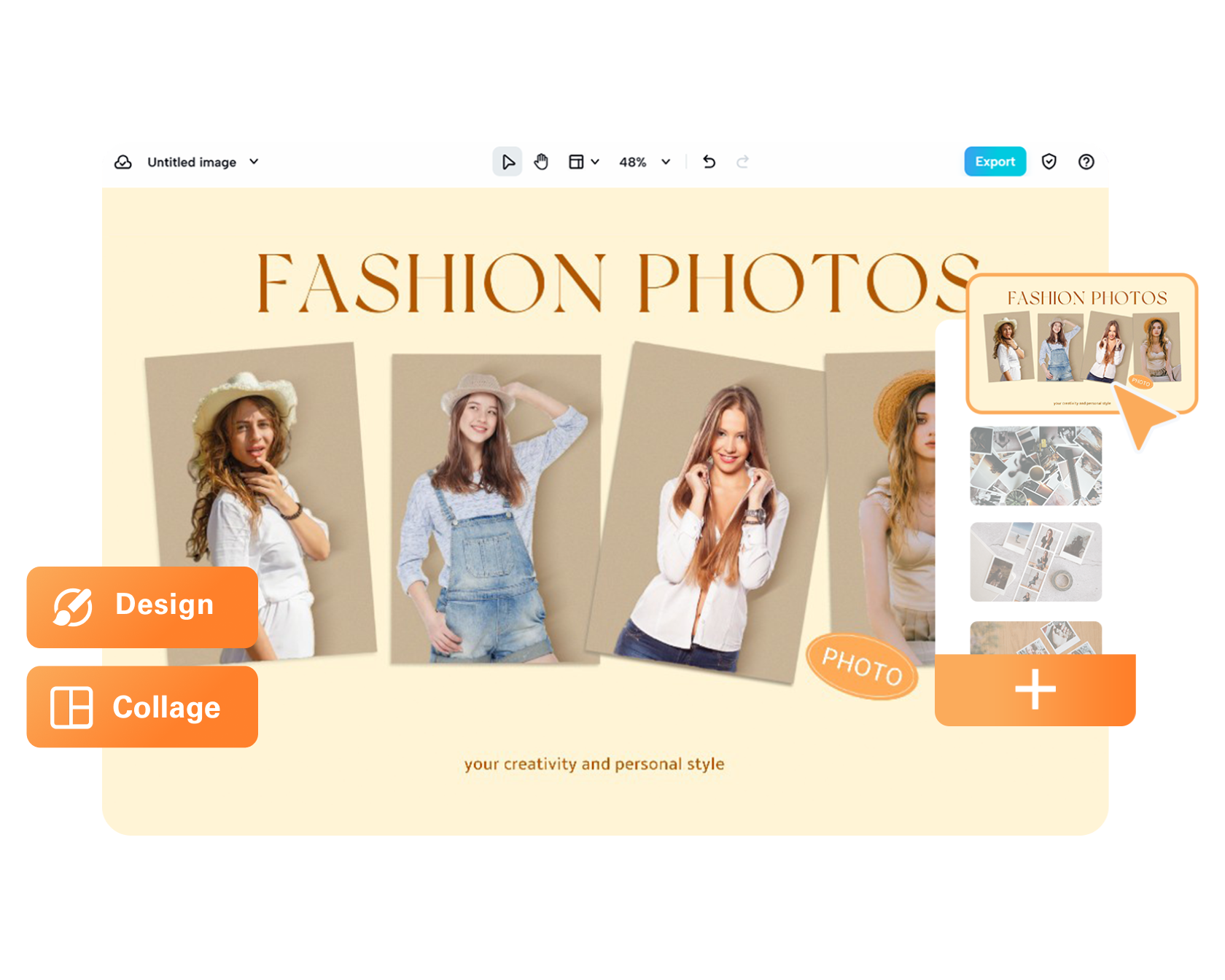 pembuat kolase foto fashion