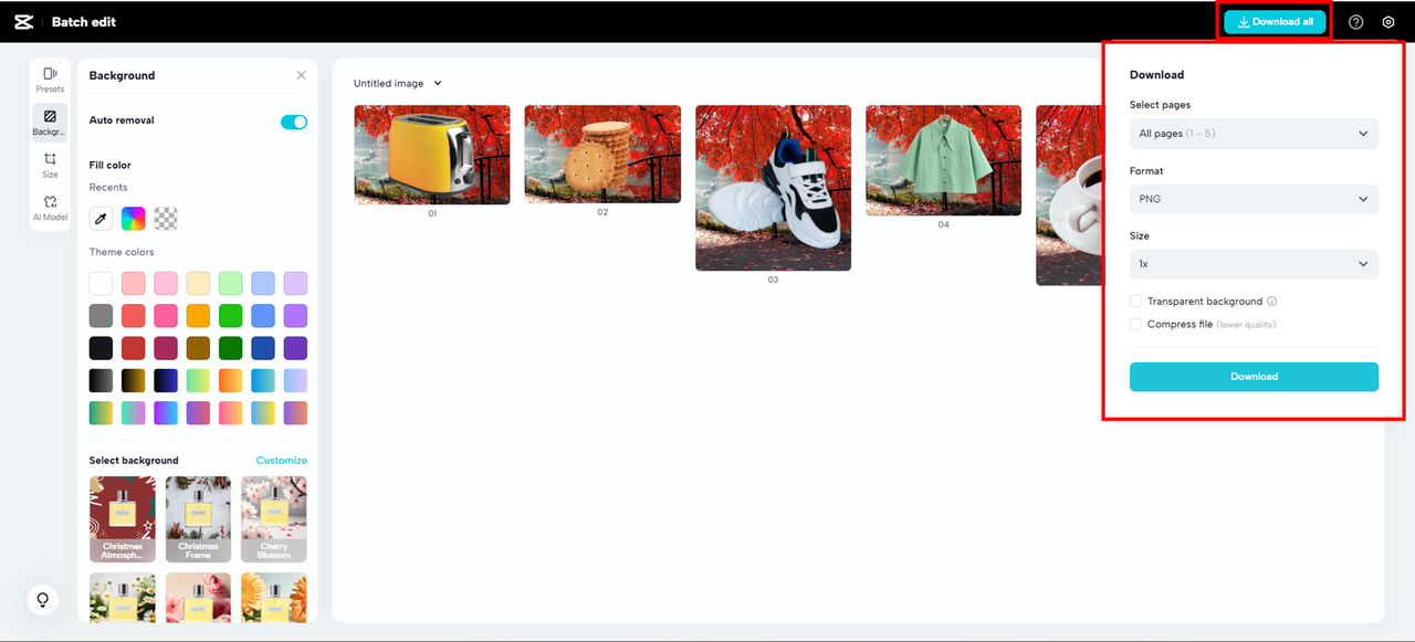 export photos