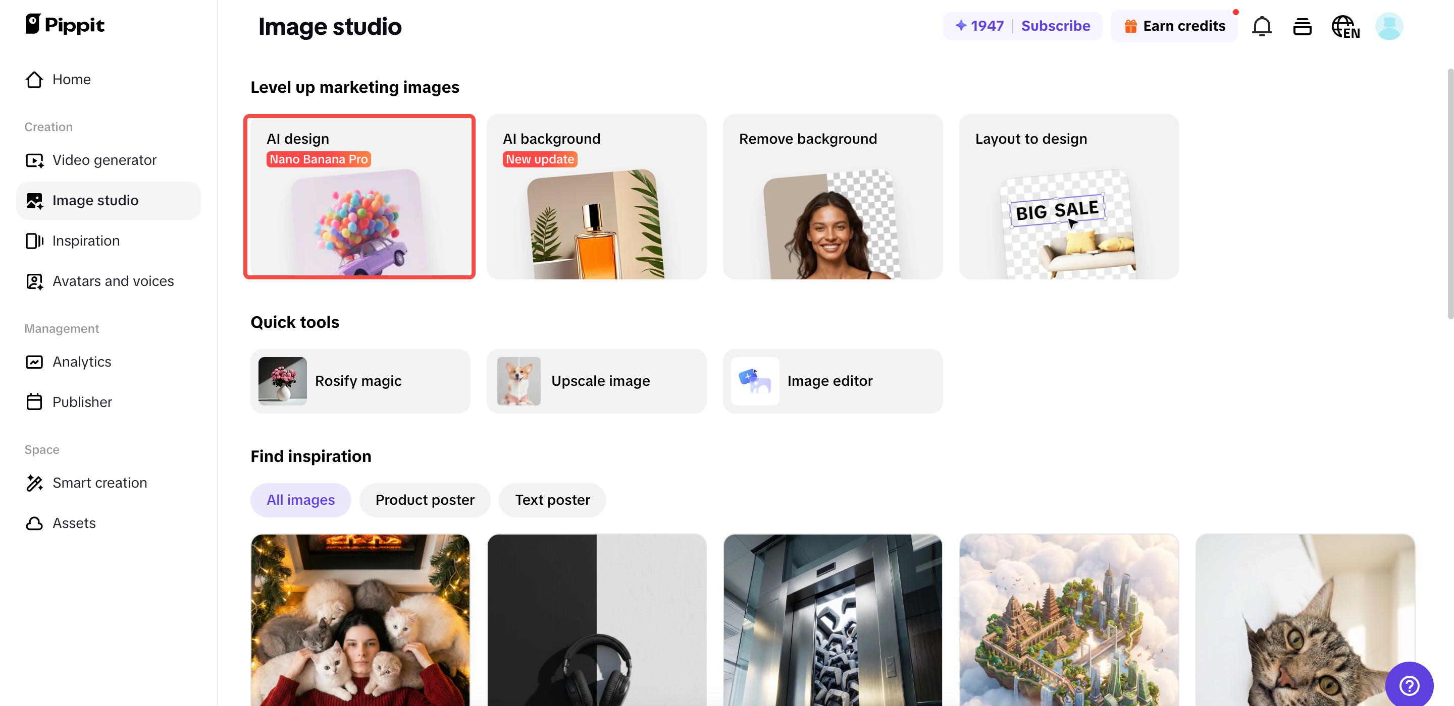 Menjen az AI design funkcióhoz