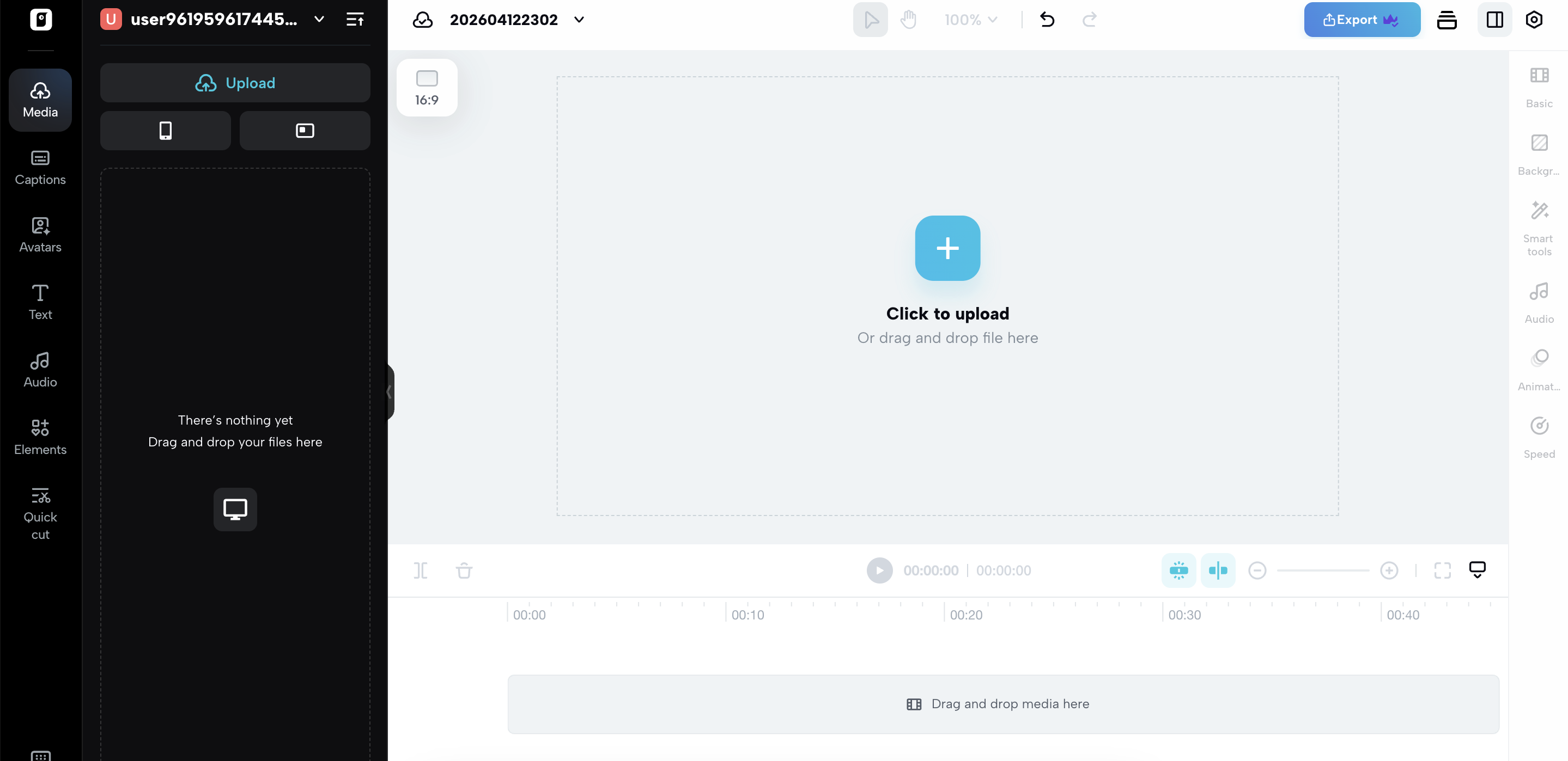 Upload a video