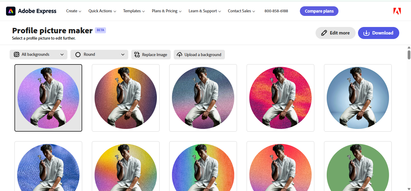 Adobe Express - editor profil Instagram