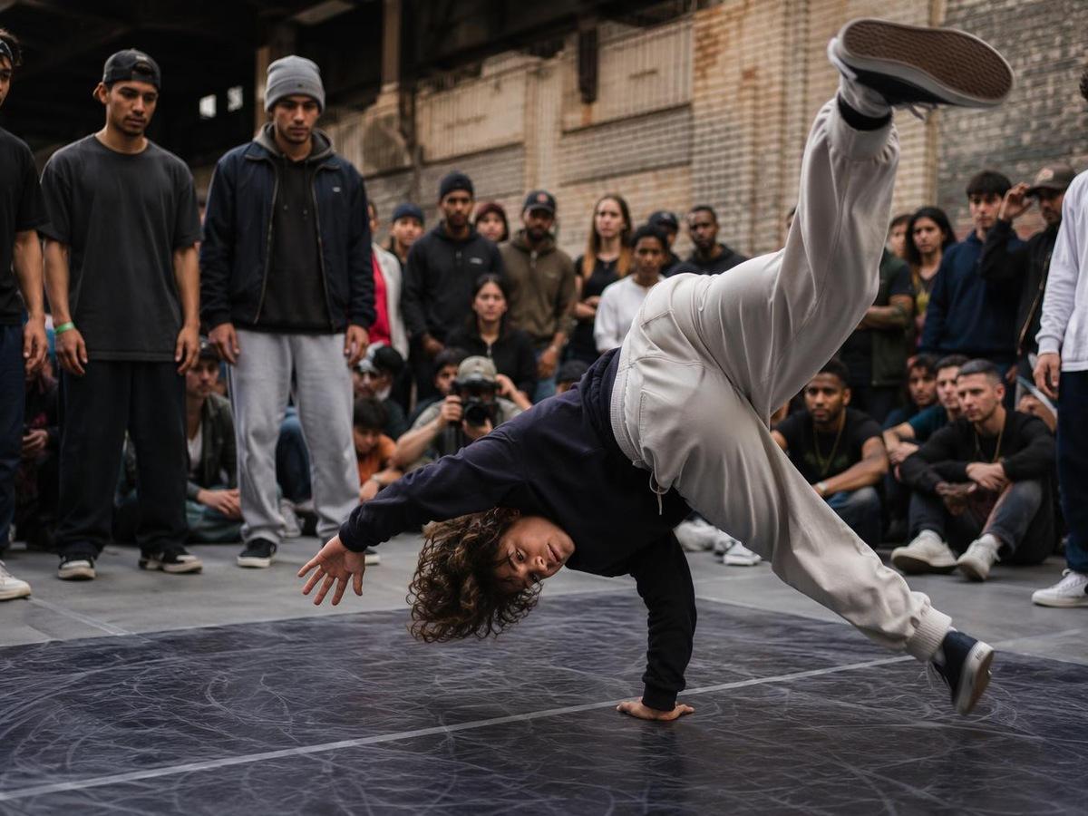 Kad gesaan penjana video breakdance AI foto sebenar yang berbeza 3 dalam 4: 3