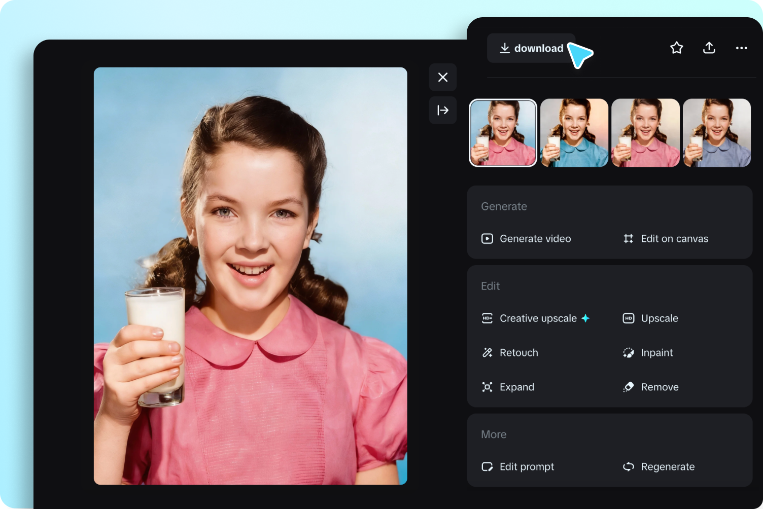download uw ingekleurde foto