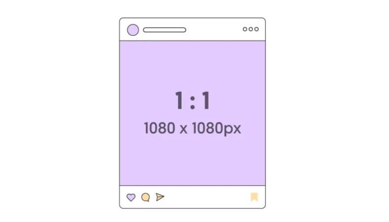 Квадратний допис Instagram 1080x1080 із центрованим контентом
