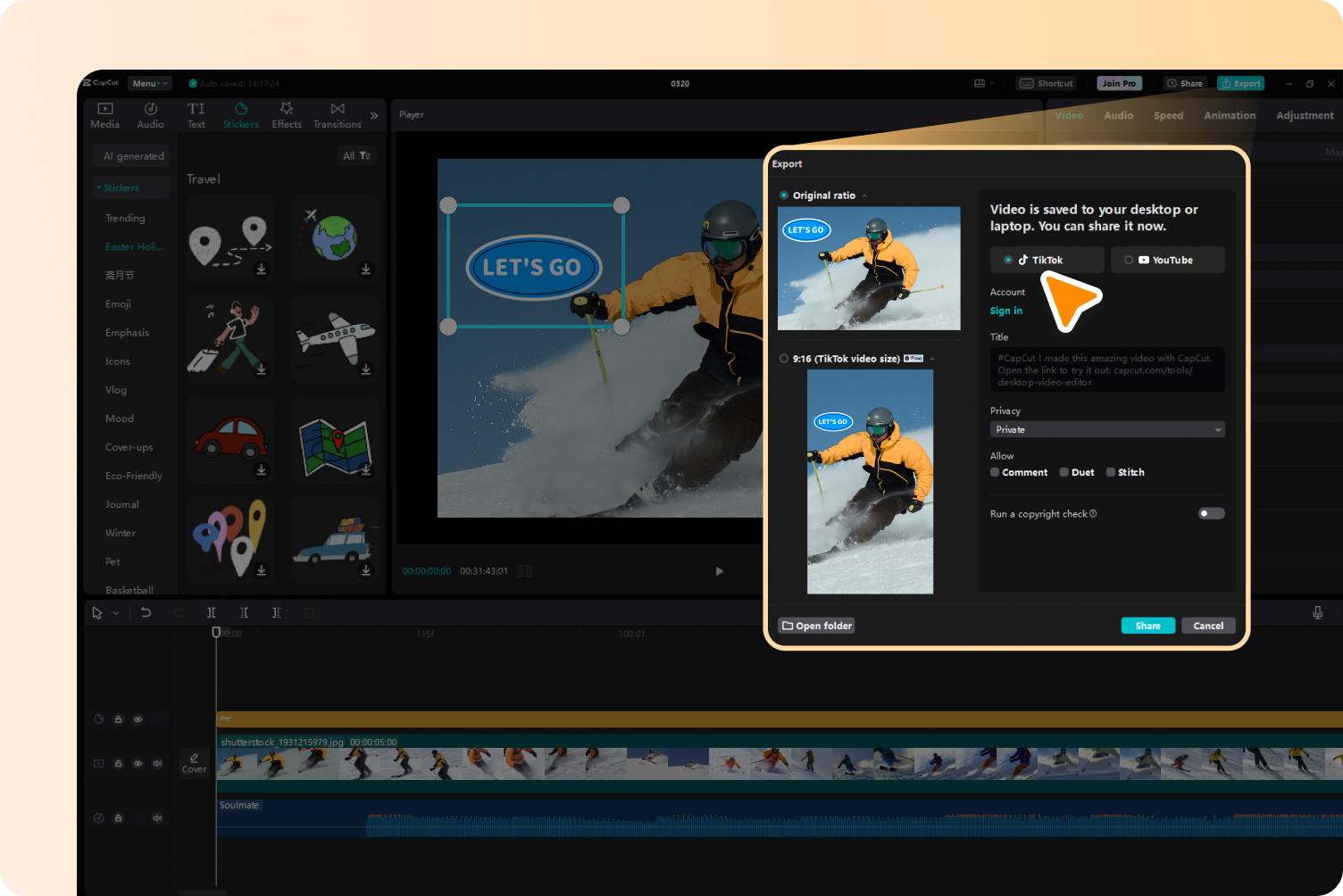 Export video with high quality