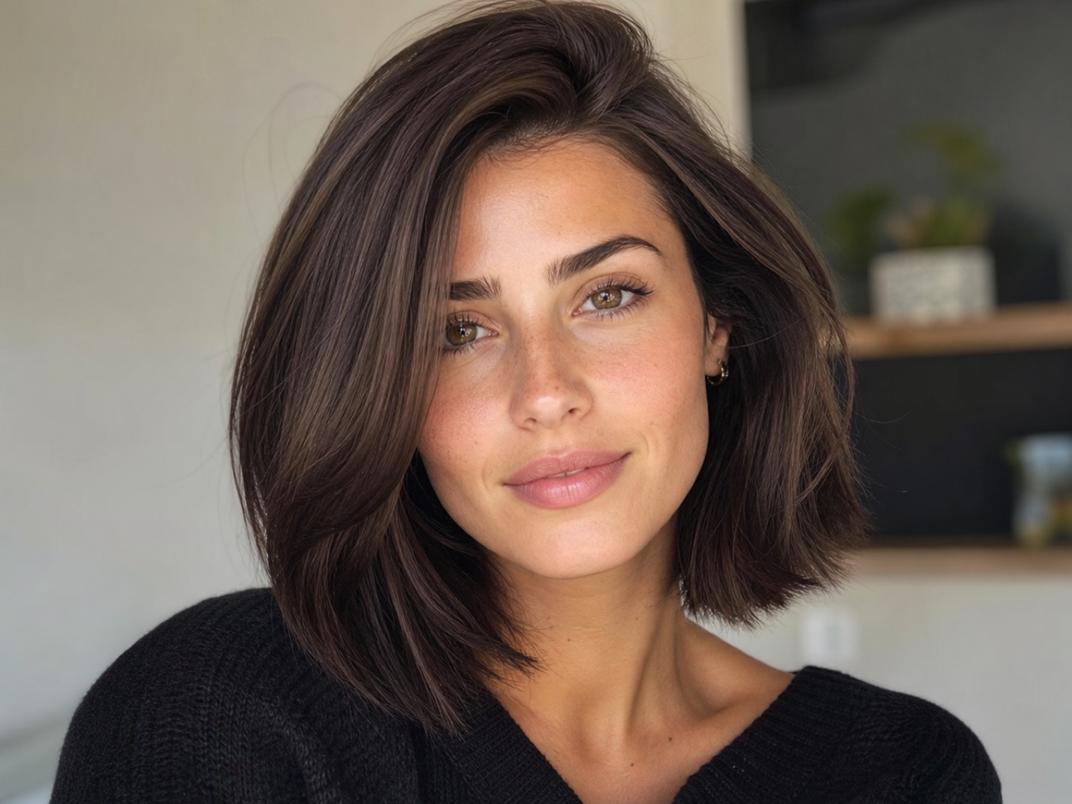 Dimensional brunette