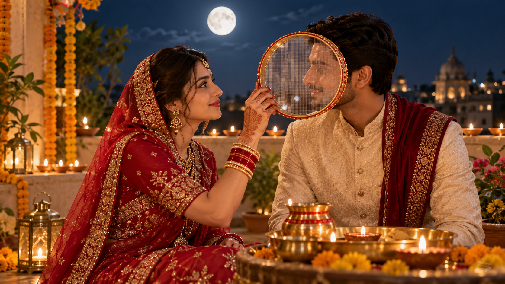 Karwa Chauth AI Photo Prompts & Couple Photo Editing | Dreamina