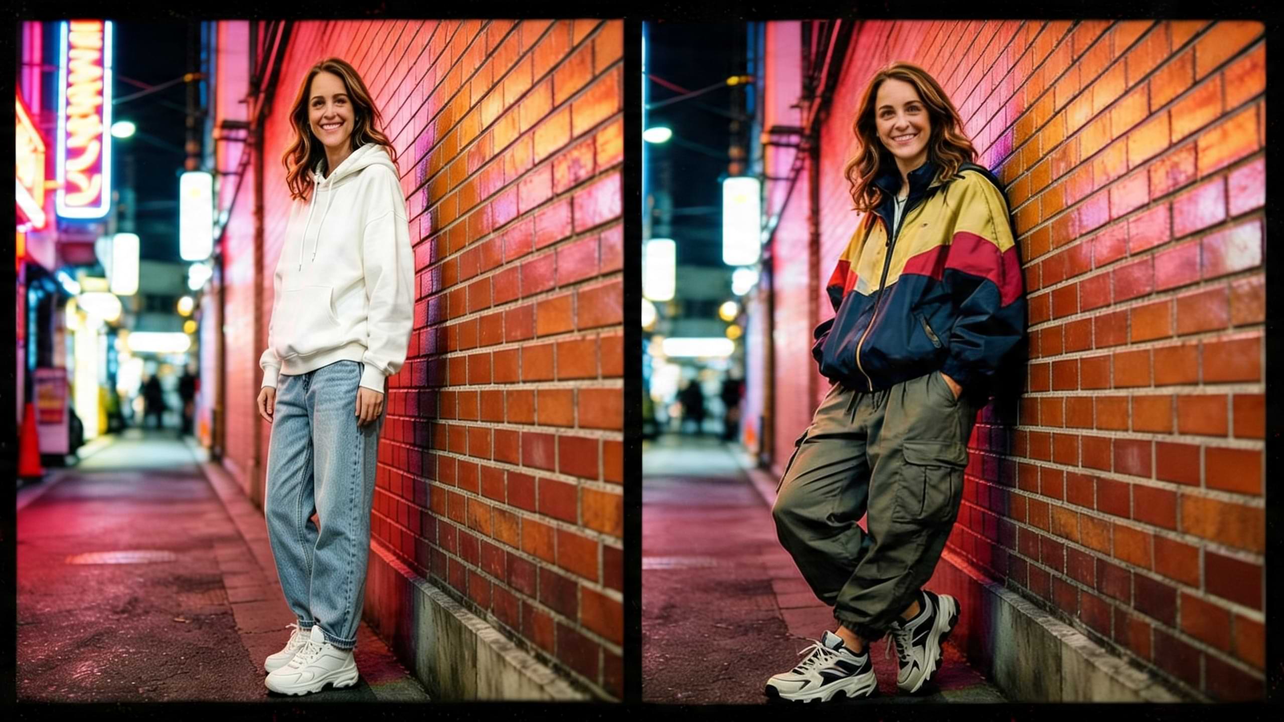 Retro streetwear fashion swap