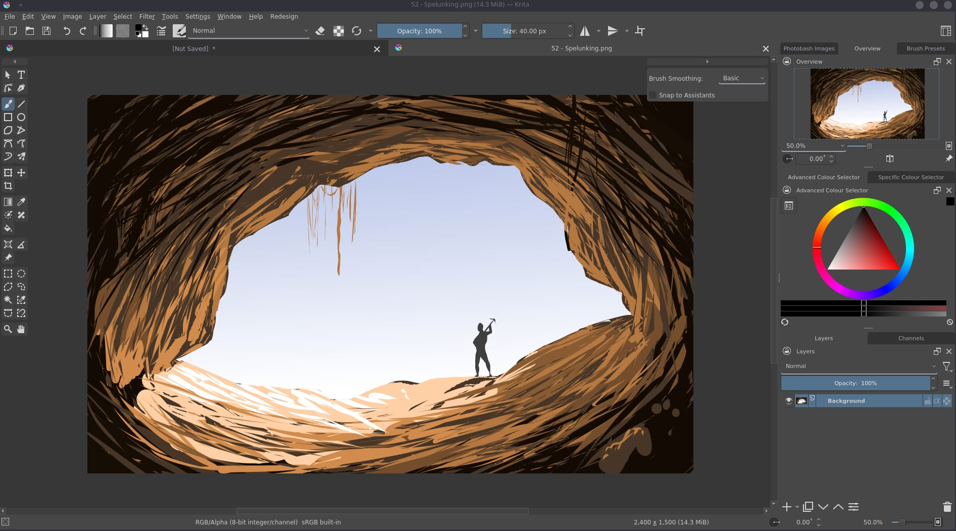 ממשק Krita