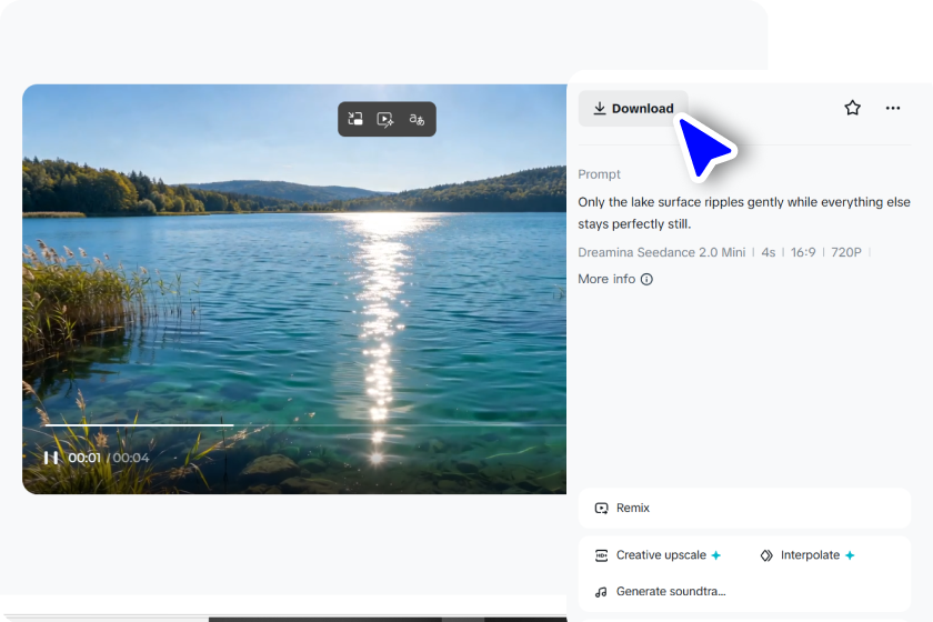 Preview and download your MP4 video