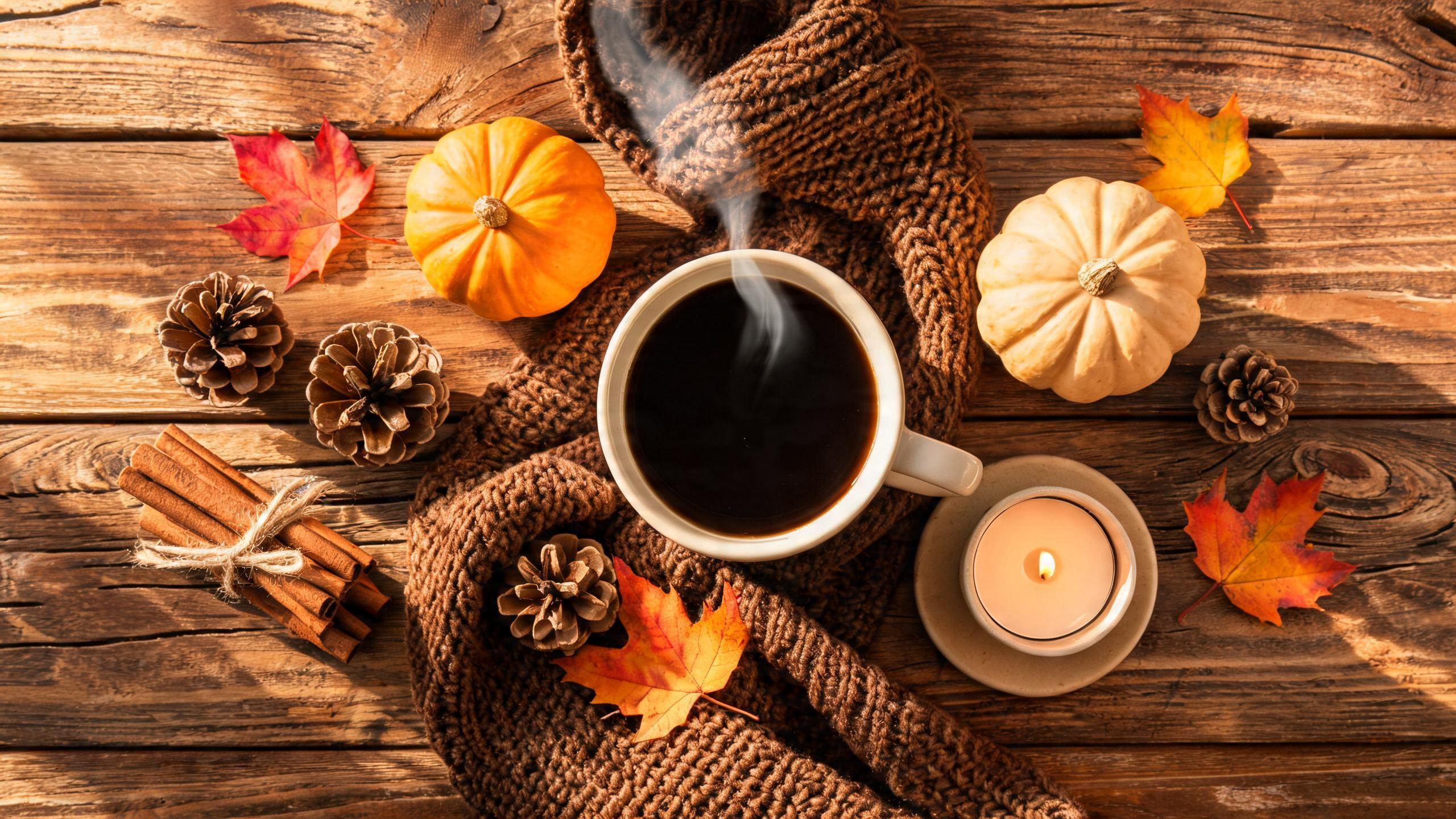 Seasonal flat lay themes