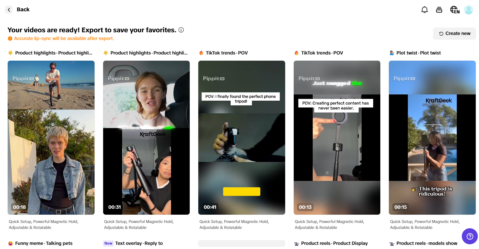 AI-powered video creation