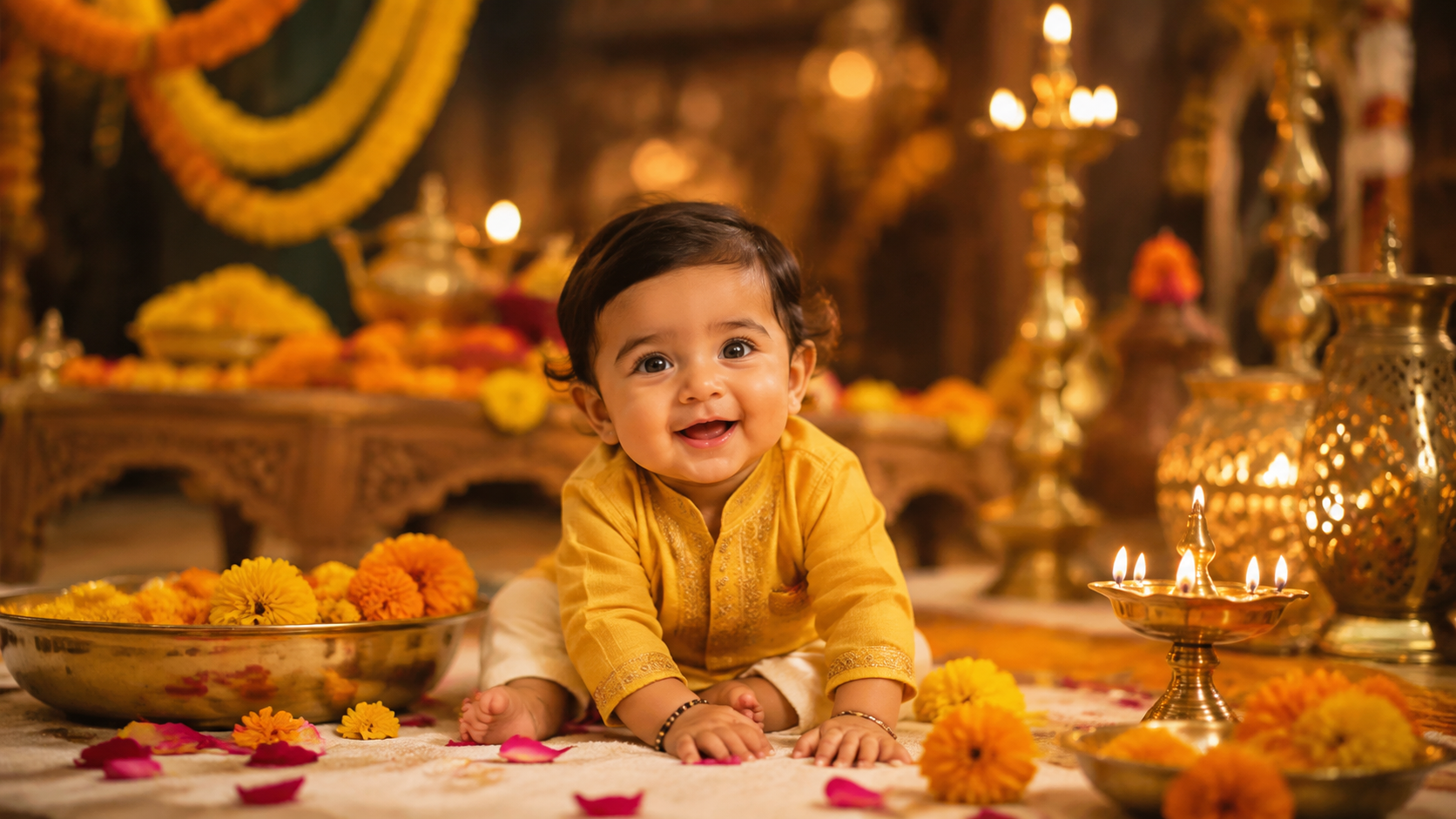 Ganesh Chaturthi baby photo prompts hero image