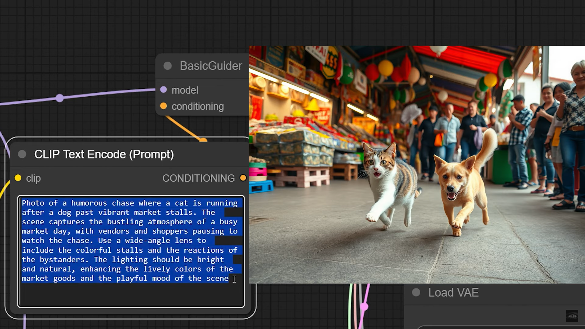 ส่วนติดต่อผู้ใช้ของ ComfyUI - ตัวสร้างภาพ Flux AI ฟรีอีกตัวหนึ่ง