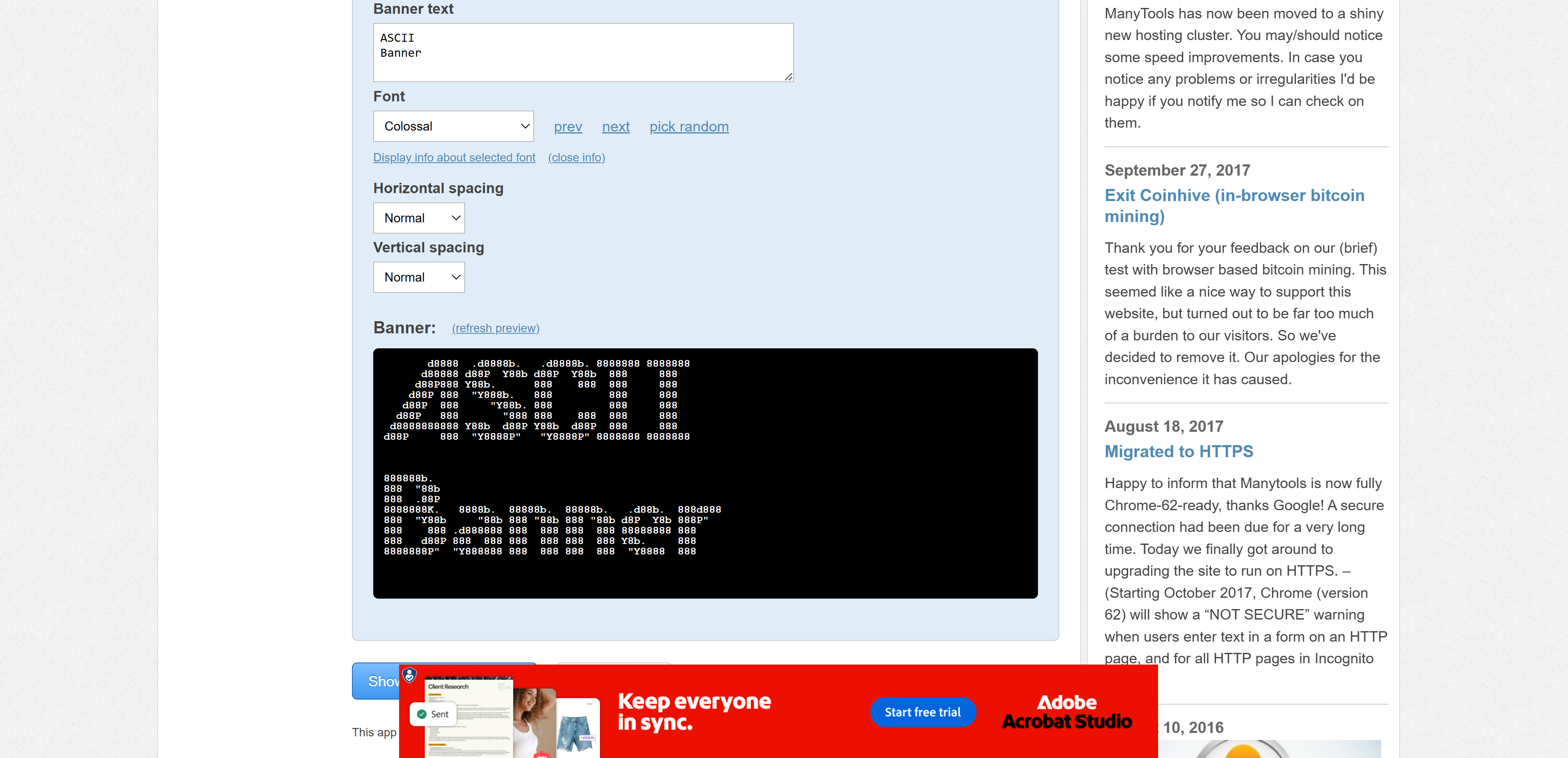 ManyTools.org ASCII-Art-Konverter