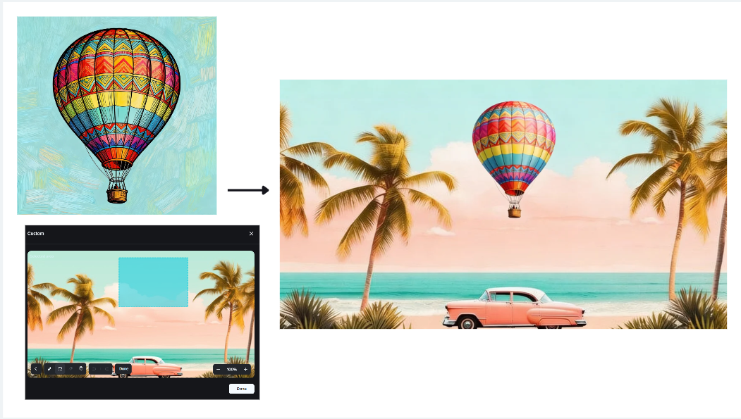 Interactive editing feature in Dreamina