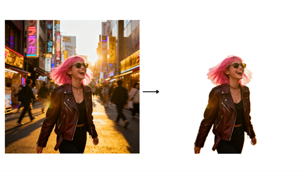 Remove background feature in Dreamina