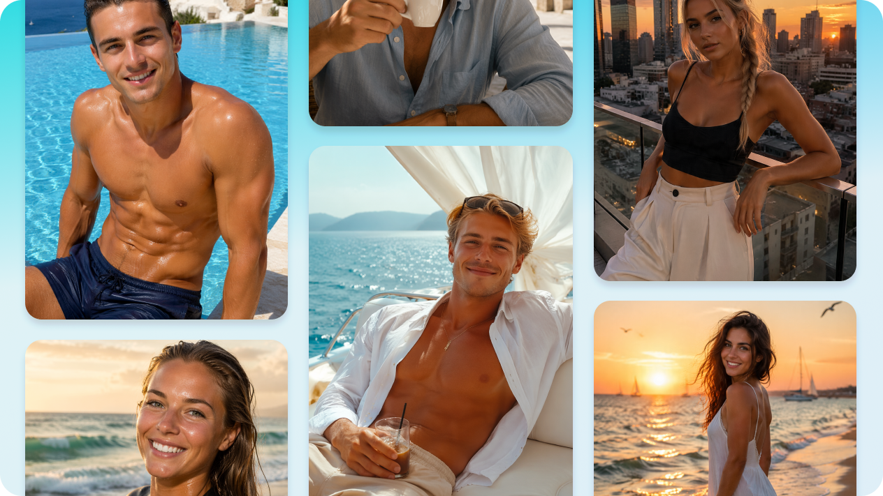 Applicare lo stesso tono della pelle su un set completo di foto con AI Agent