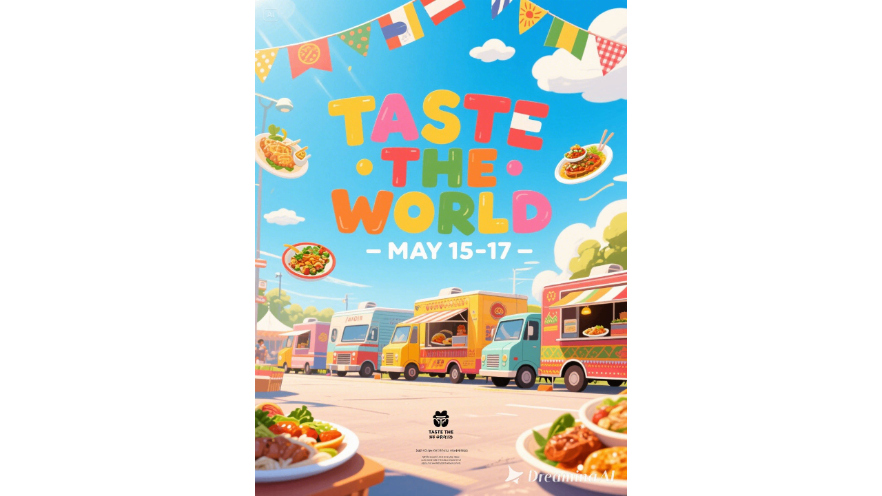 Food festival event poster