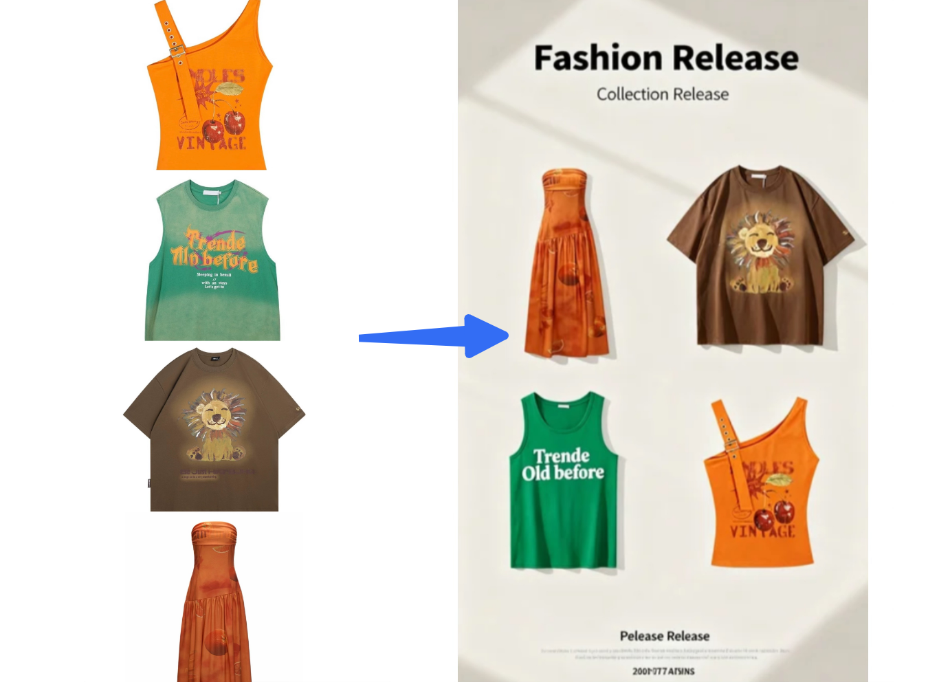Dreaminas KI-Tools, die Event-Poster verbessern: Fusion mehrerer Bilder