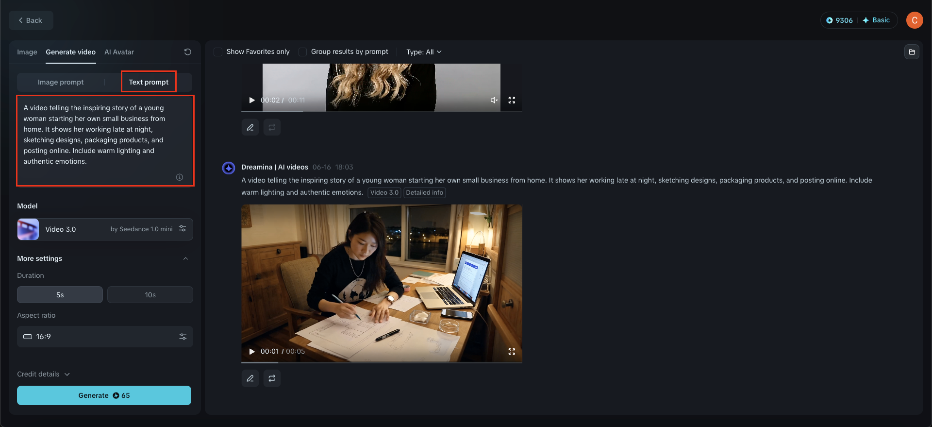 ai script al generatore video gratuito