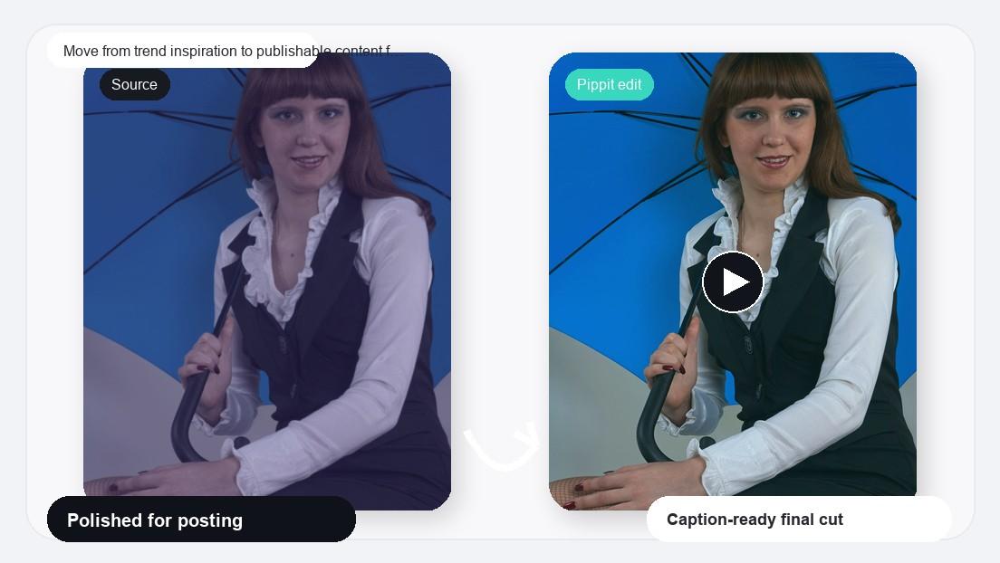 3 Photos Edit Video Maker realistic image for move from trend inspiration to publishable content faster