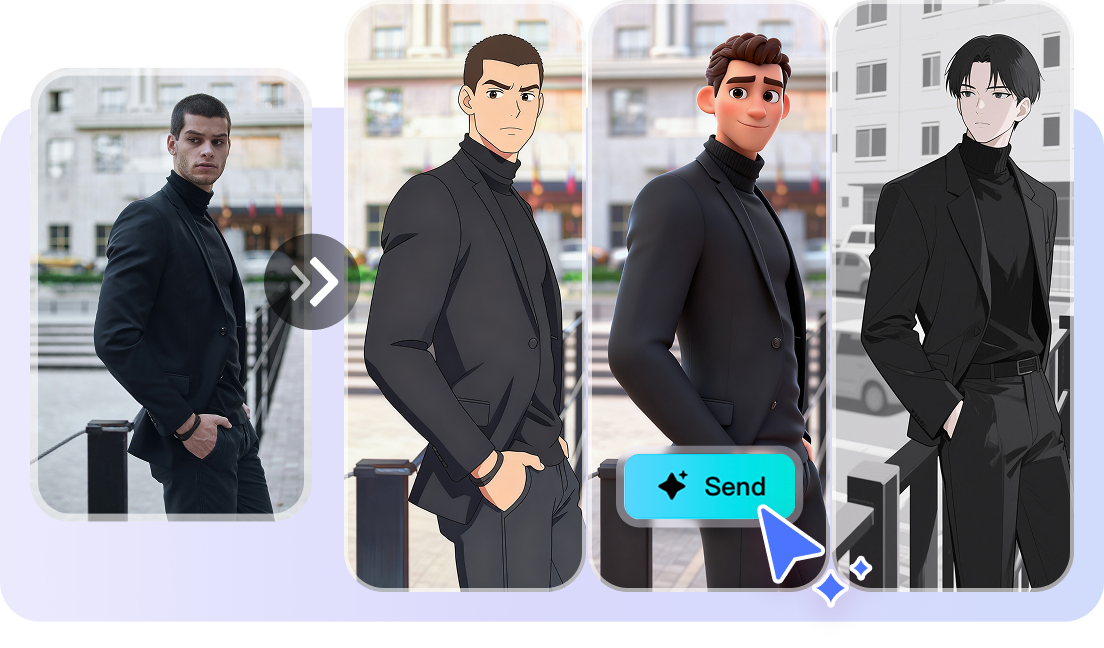Crea personaggi nello stile desiderato