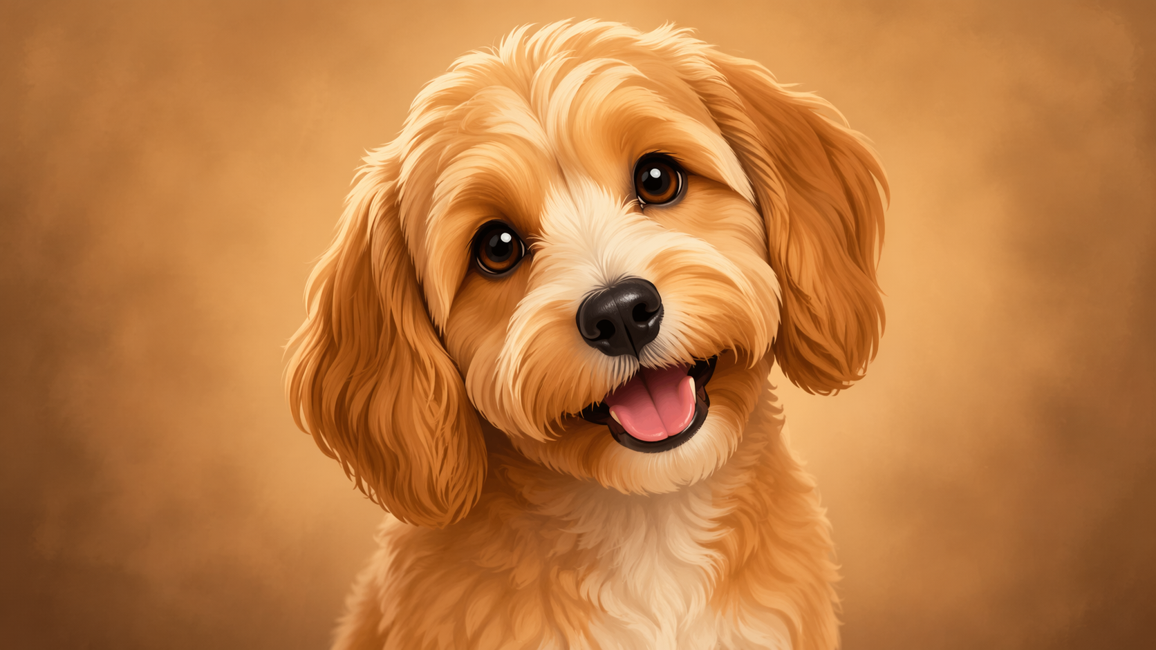 Dreamina pet cartoon filter: Cute na larawan ng cartoon ng aso