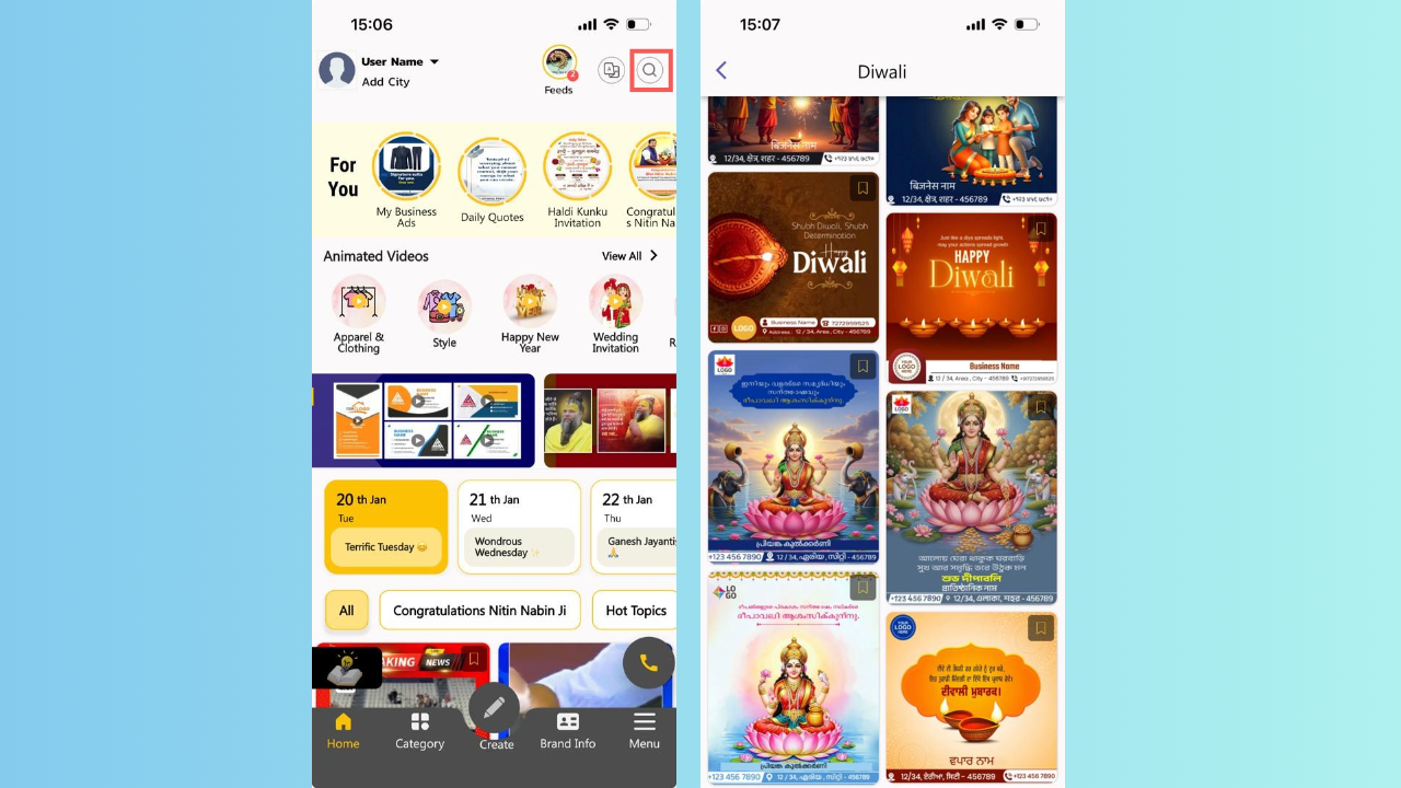 Välj en Diwali-design