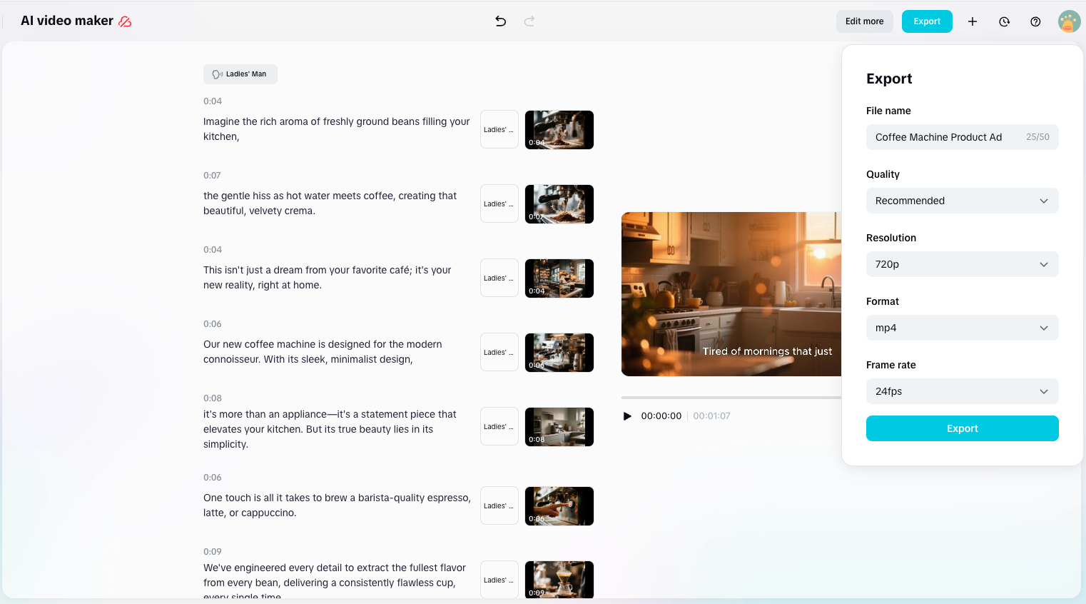 Export Your Video