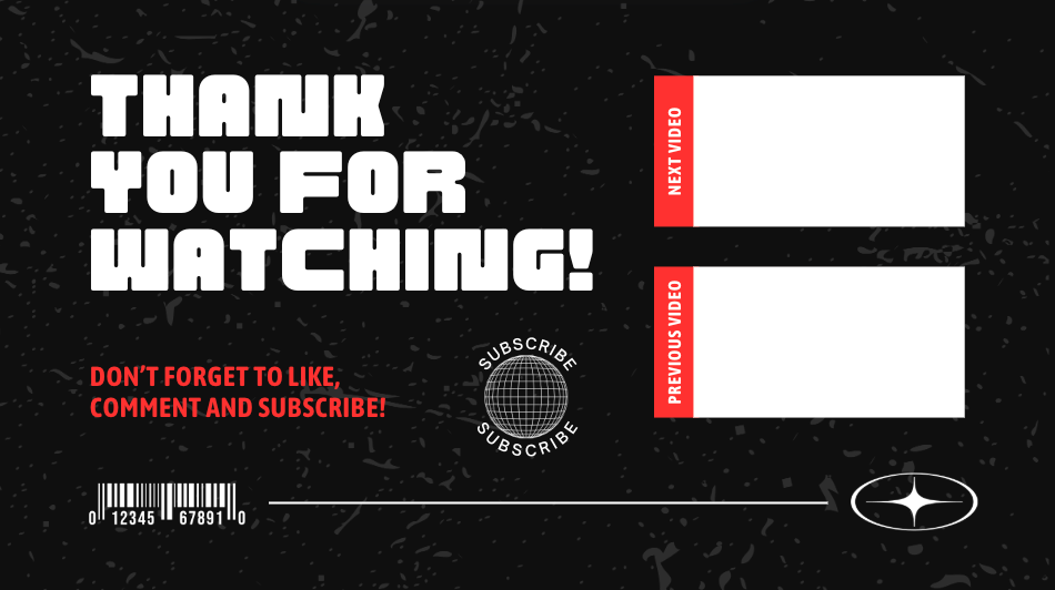 YouTube end screen