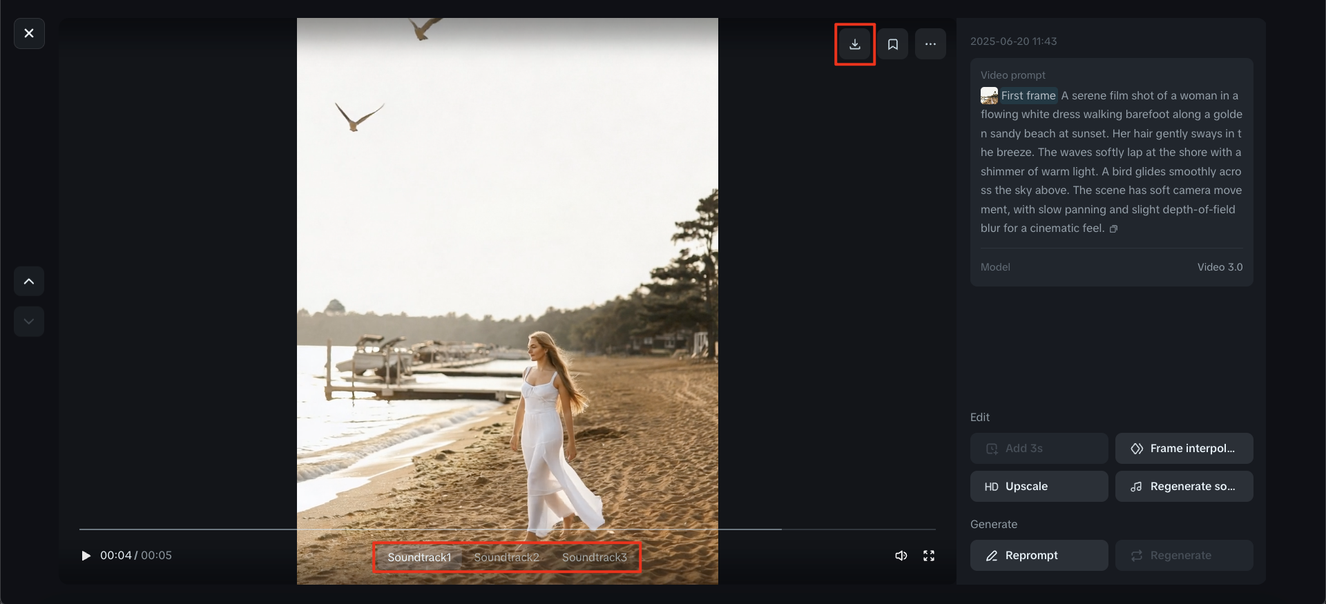 Tải xuống video của bạn