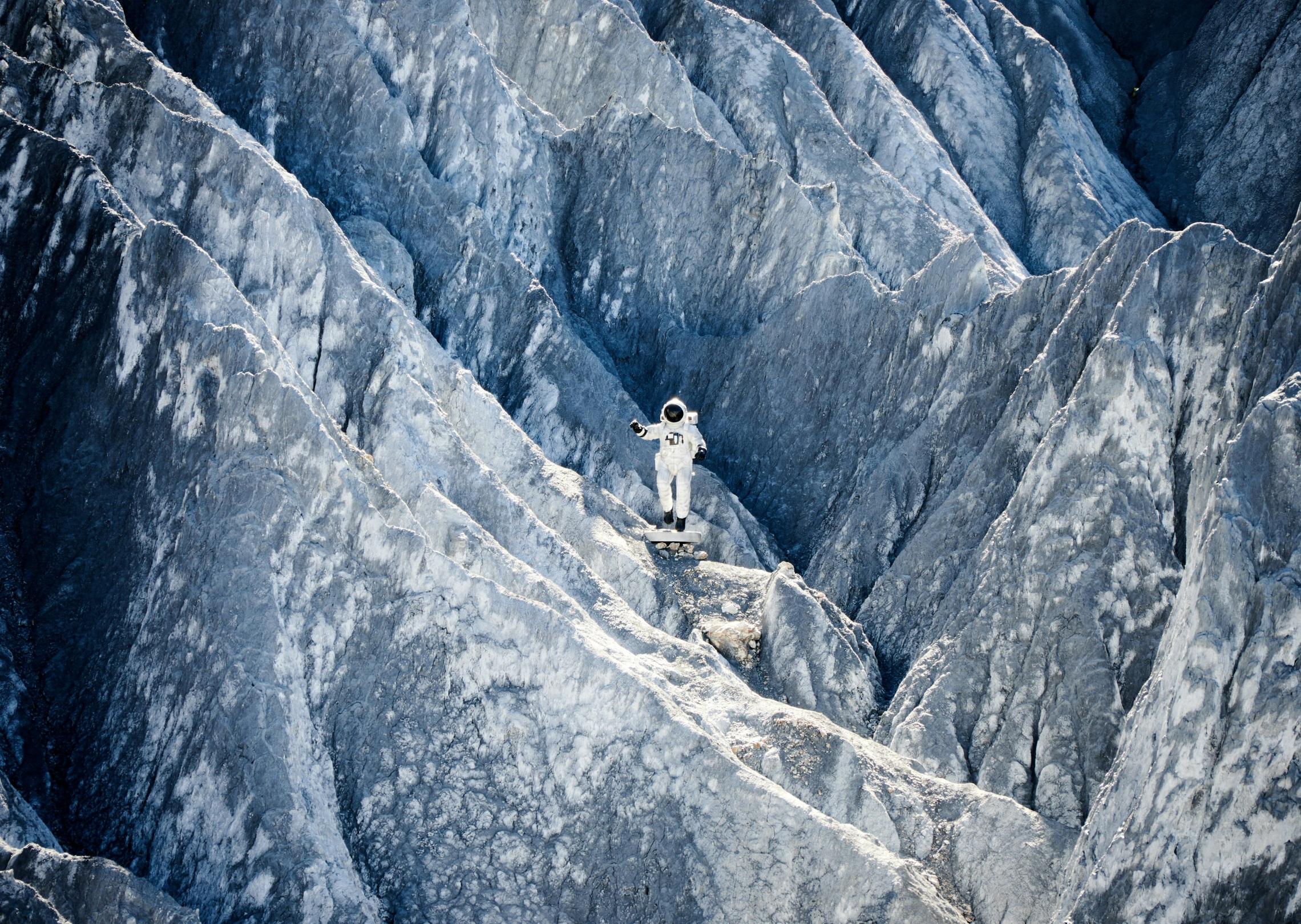 Paysage de montagne extraterrestre