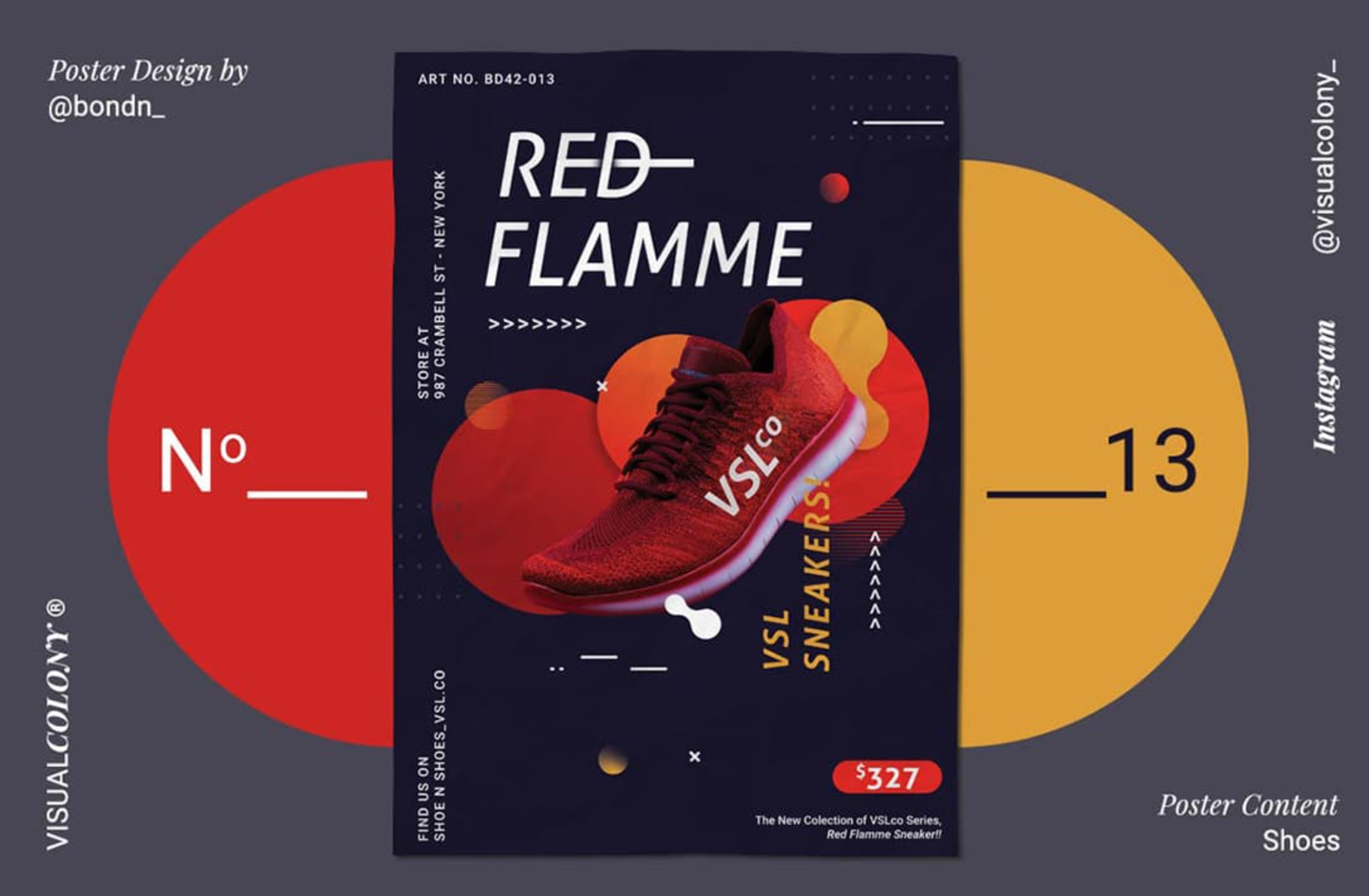 Ideas de diseño de carteles para ventas: color y contraste atrevidos