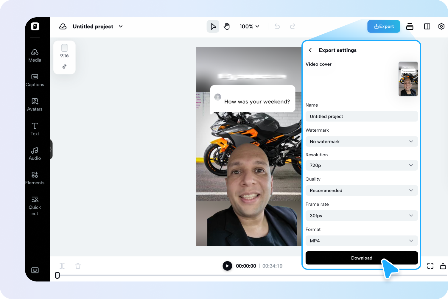 Export your video