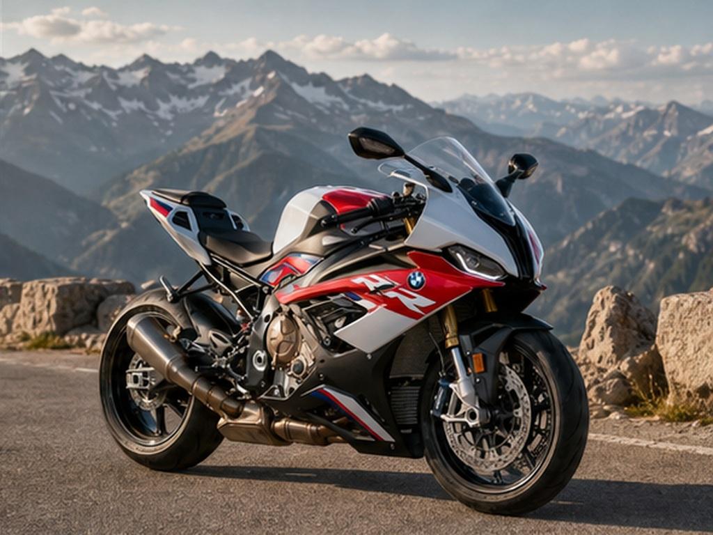Gemini BMW S1000RR Basikal Prompts contoh segera 3 - Jeda pas gunung