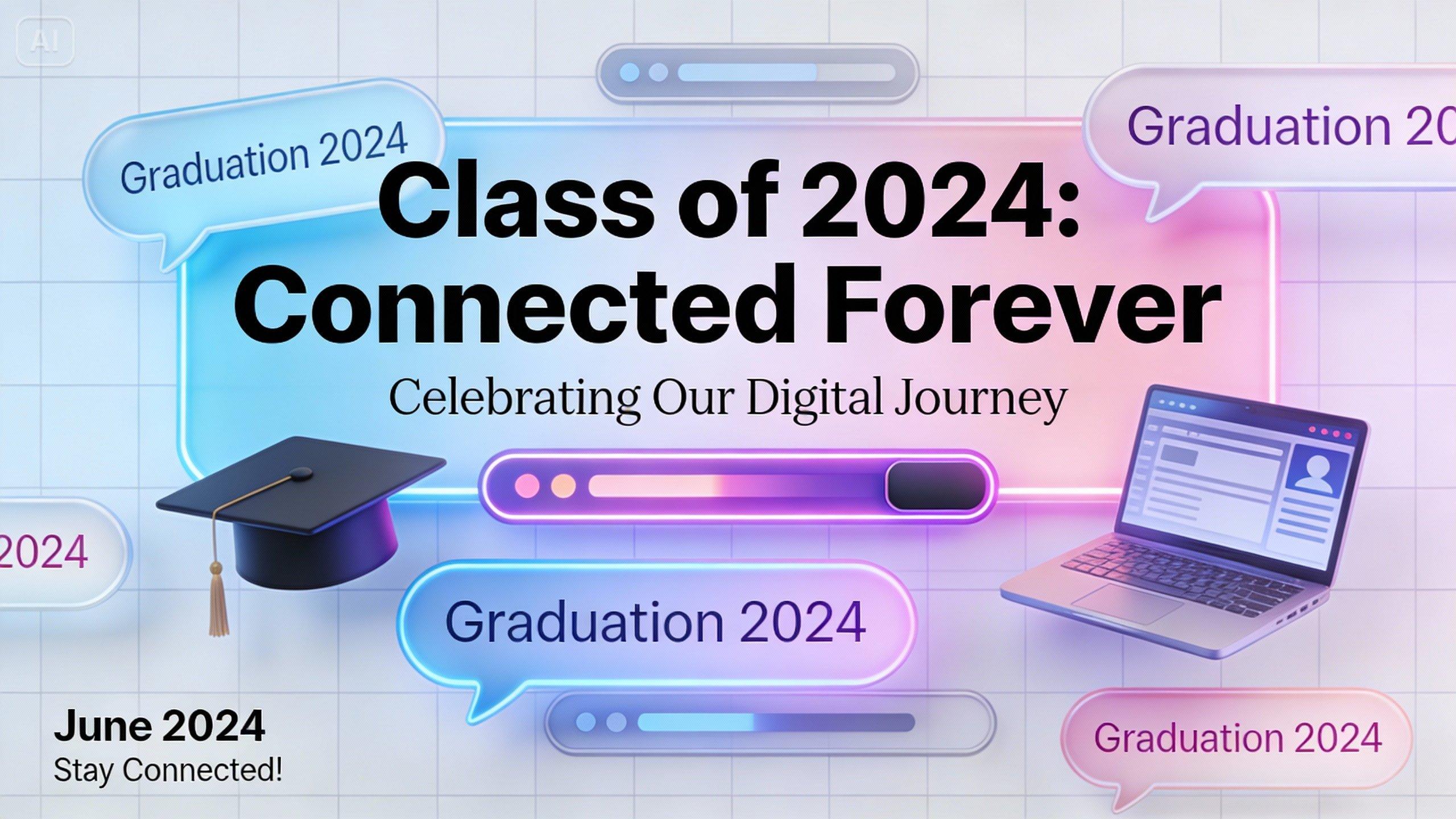 Poster di laurea basato sulla comunicazione digitale