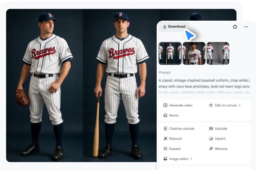 Review your uniform mockup and download