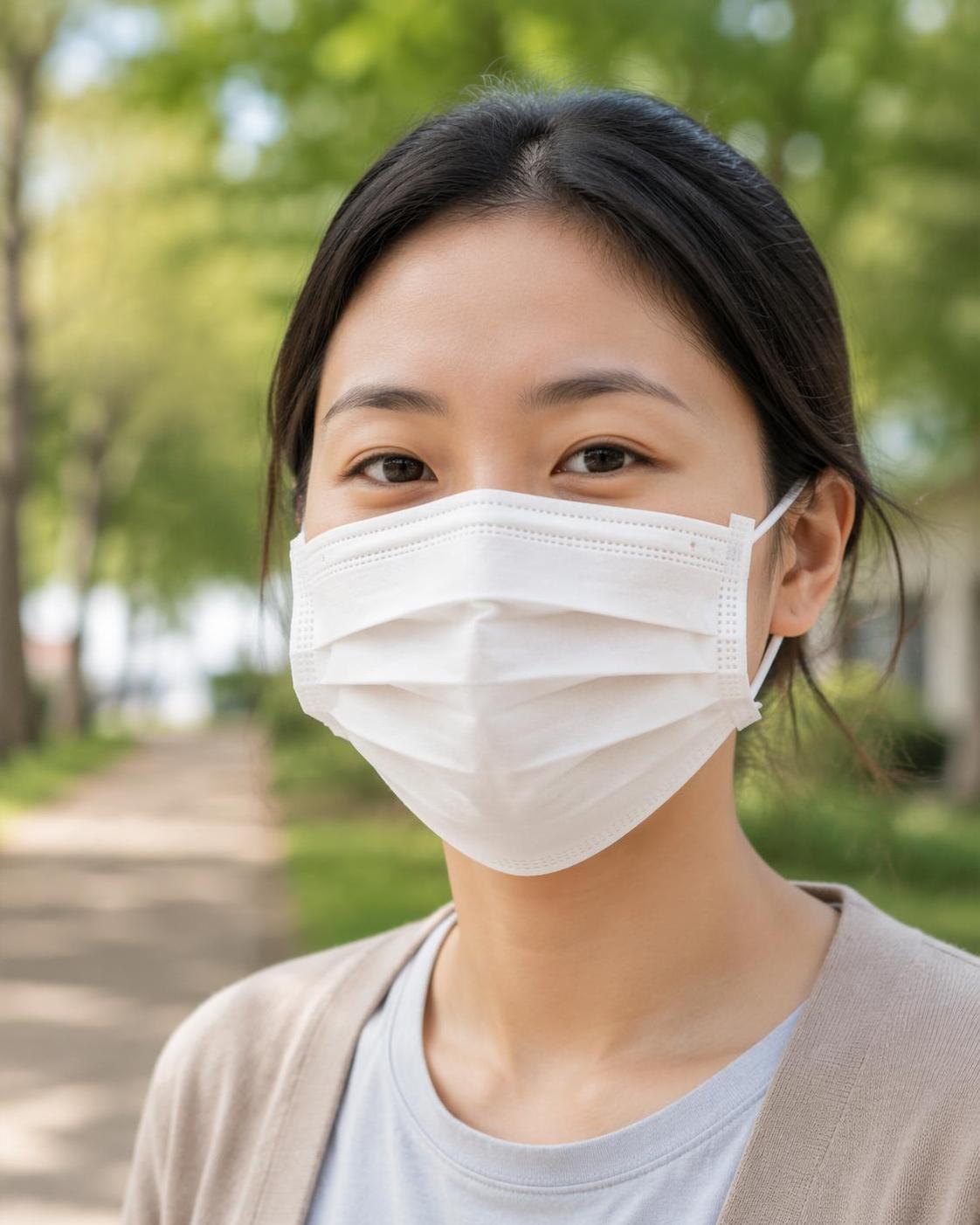 gezichtsmasker verwijderen uit foto held afbeelding