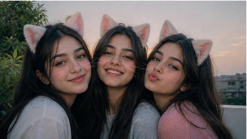 Cat Ears Filter example 3