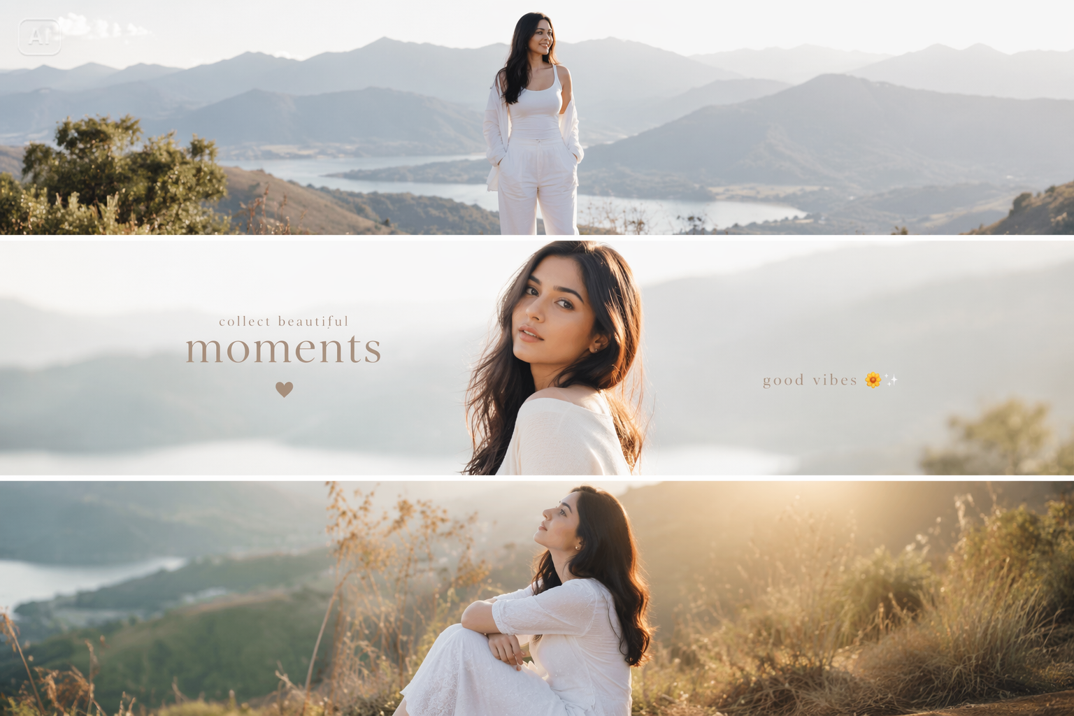 Instagram Trending 3 Schicht AI Foto