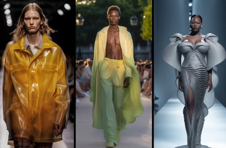AI digital model showcasing fashion