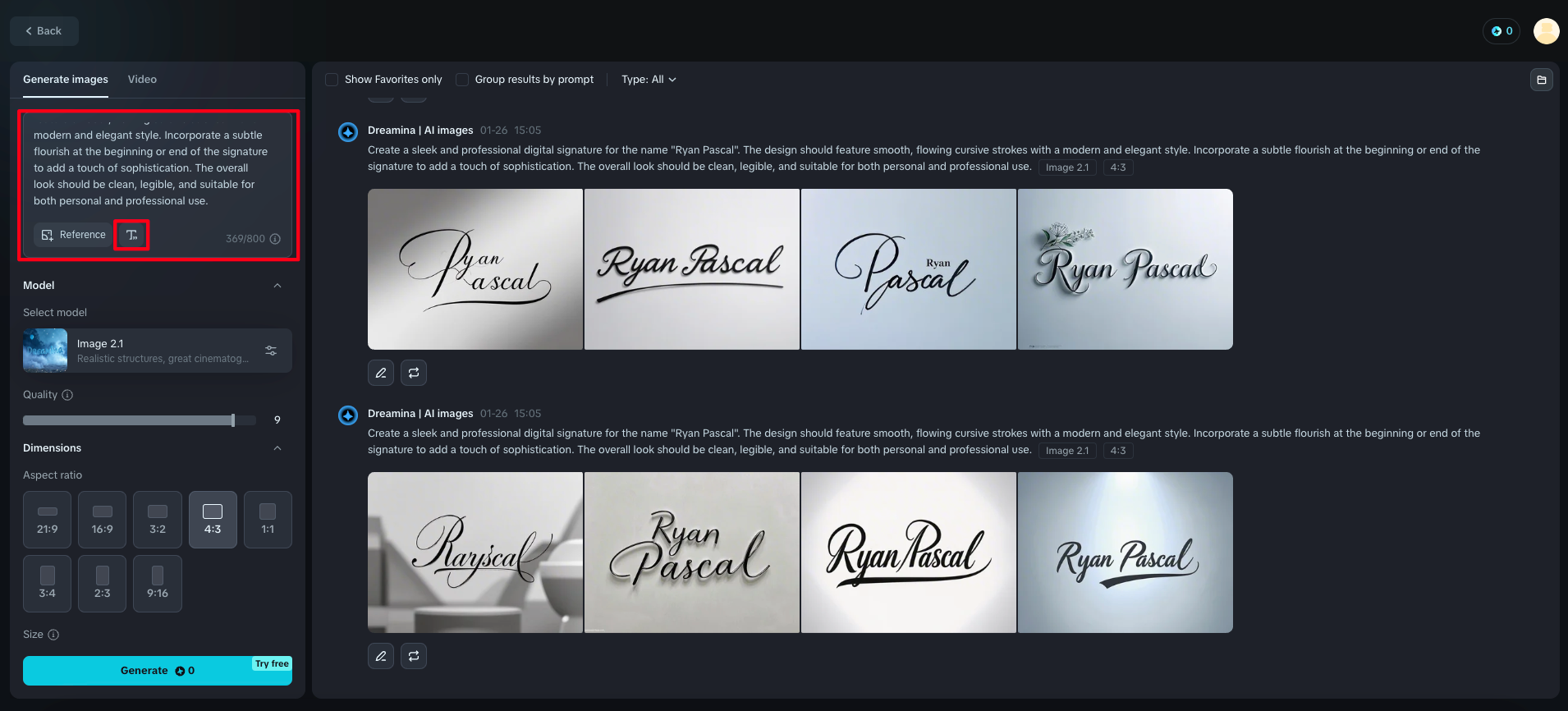 create signature digital