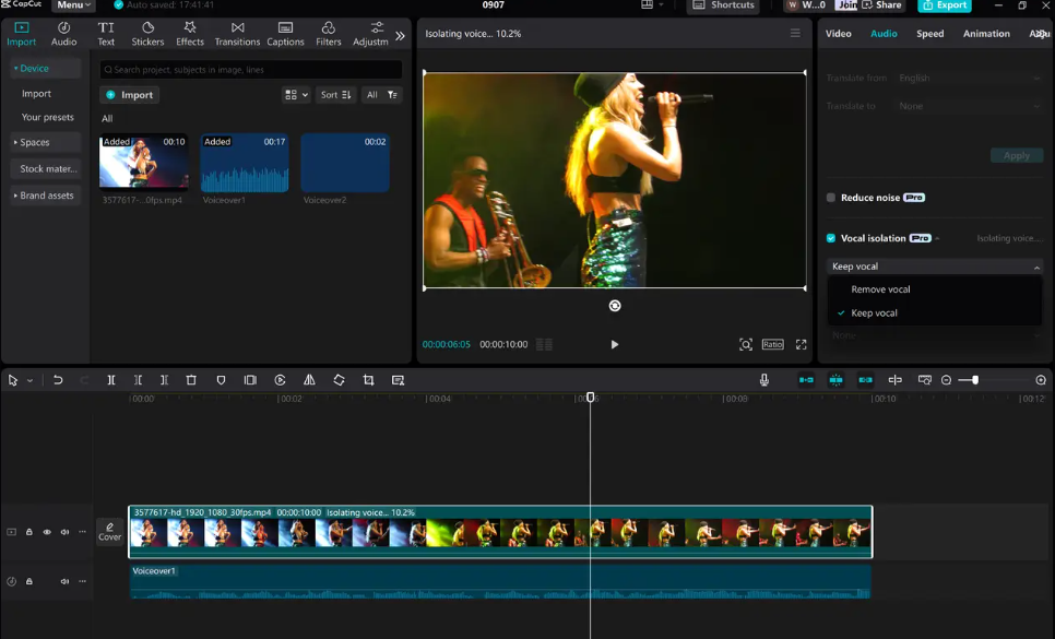 Maak een karaoke-track met CapCut