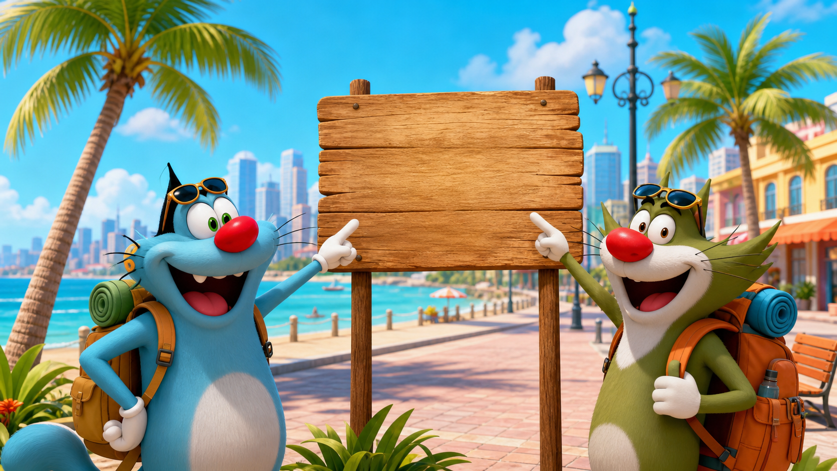 Oggy แจ็ค ซิตี้ ชื่อ AI วิดีโอ พร้อมท์ ผลลัพธ์ 6