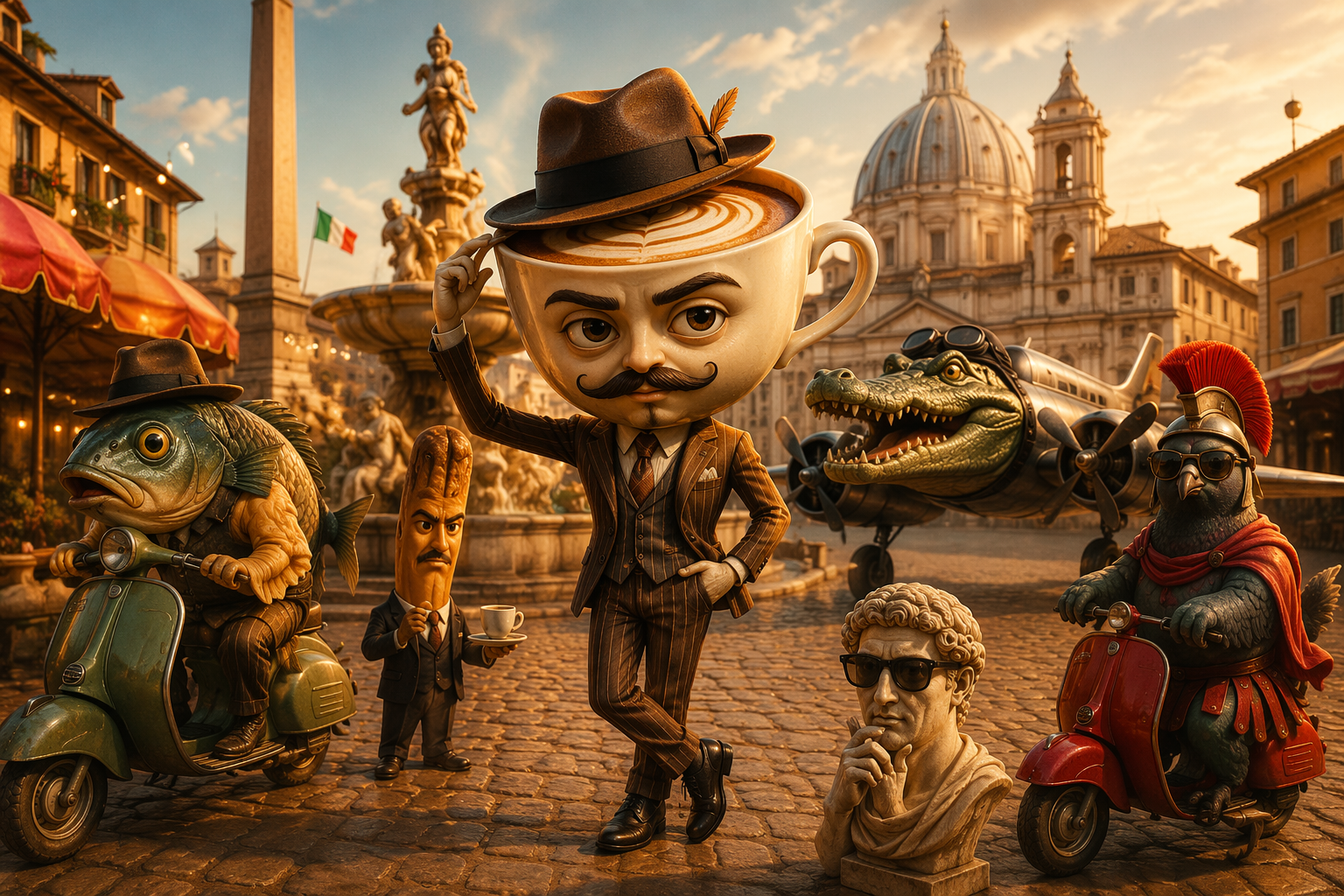 Dreamina Italian Brainrot AI Story Video Generator prompt example 1